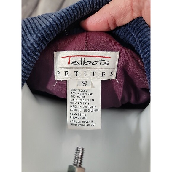 Womens Vintage Talbots Petites Wool Blend Plaid Chore Jacket Size Small - Picture 5 of 7